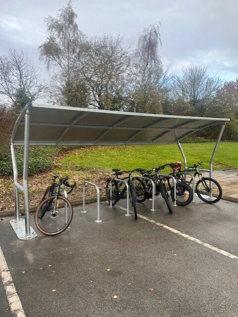 Newton_Bike_Shelter_Customer_Install_Slicker_Bike_Shelters
