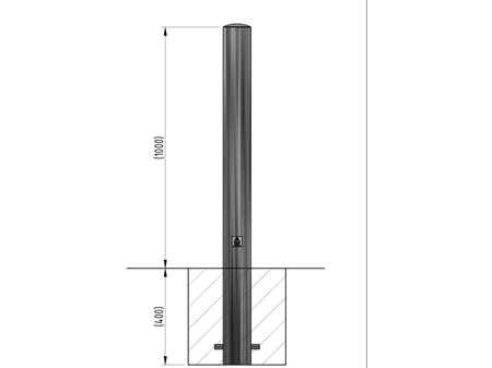 Autopa Fixed Bollards 1400mm - Galvanised