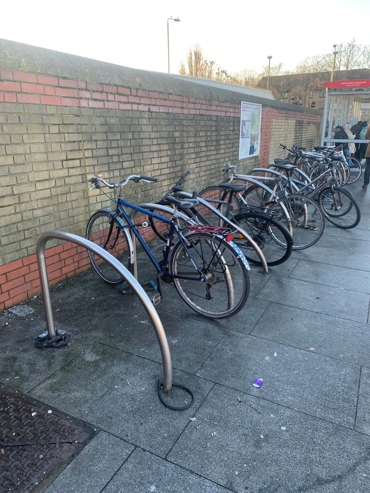 Bike Stands Outside Train Station