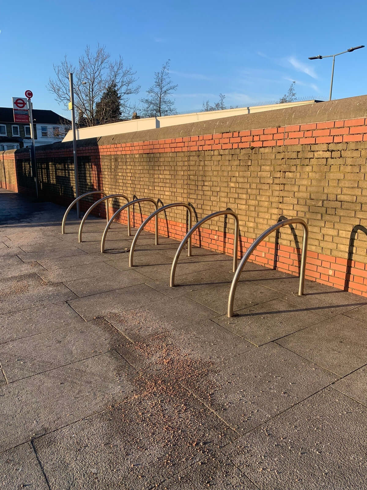 Bike Stands Outside Train Station