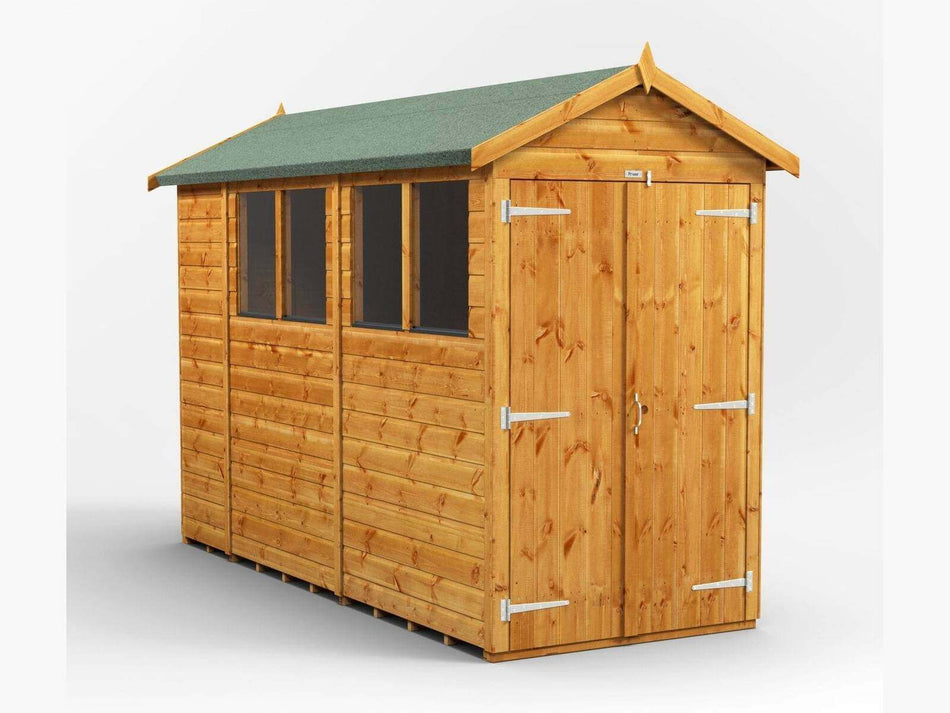 Power Apex Wooden Shed 10x4