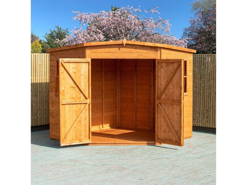 Shire Corner Shed Flatpack Shed 7 x 7