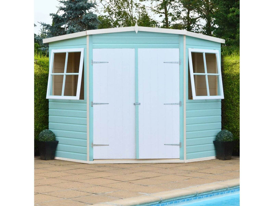 Shire Corner Shed Flatpack Shed 8 x 8