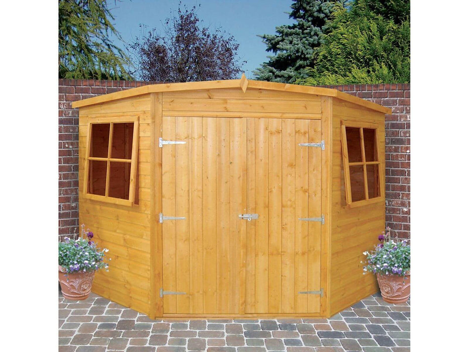 Shire Corner Shed Premium Flatpack Shed 10 x 10