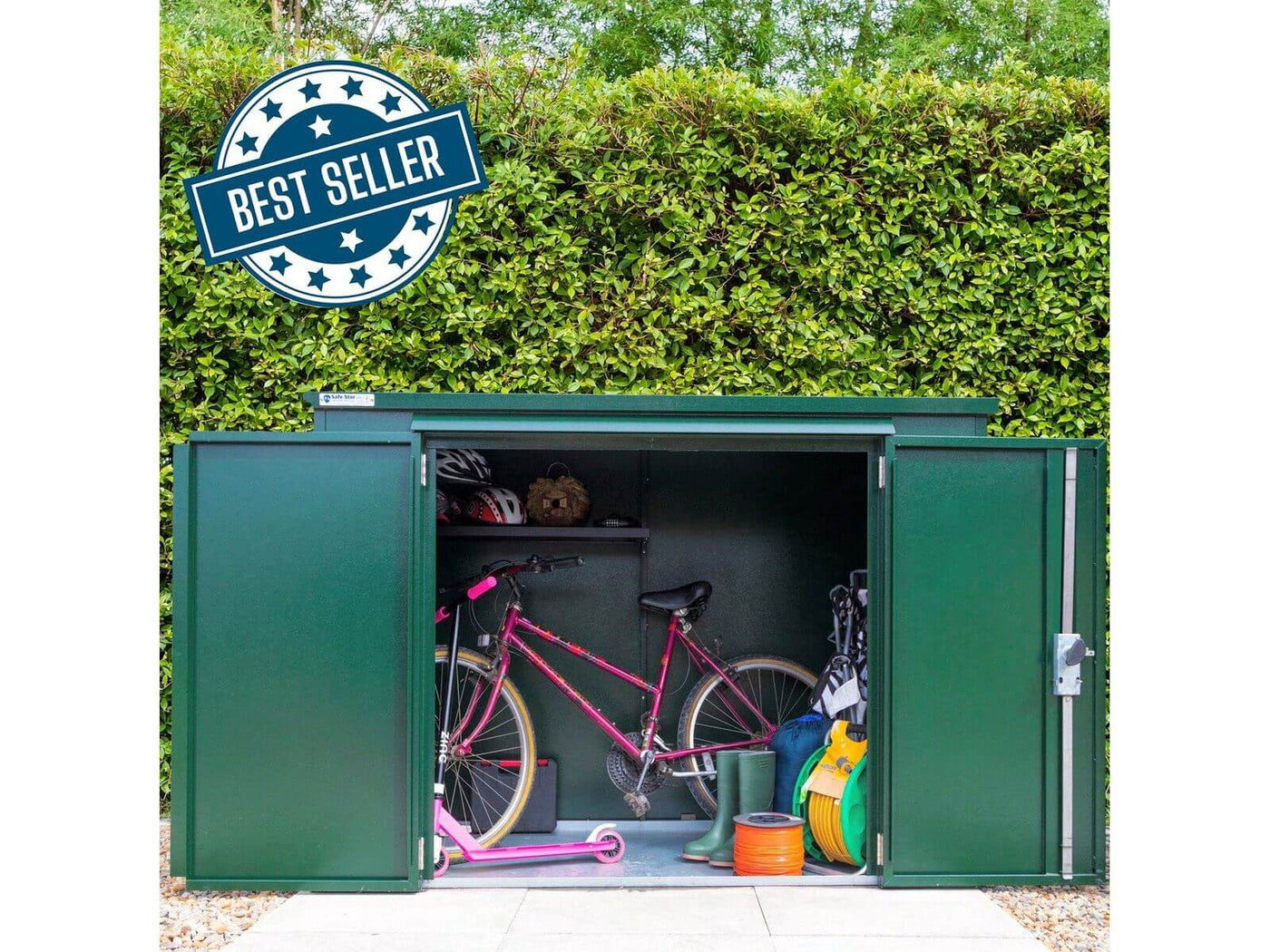 The Safestor range of secure bike sheds - a no brainer for bike security.