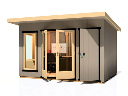 Shire Cali Garden Office 12 x 8 Pent and Storage