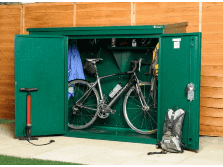 Asgard Bike Storage Shed x3 In Green 