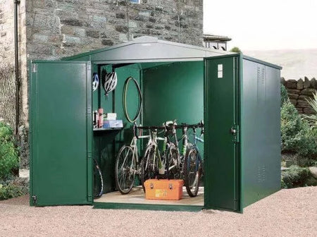 Asgard Bike Storage Shed x8 In Green 