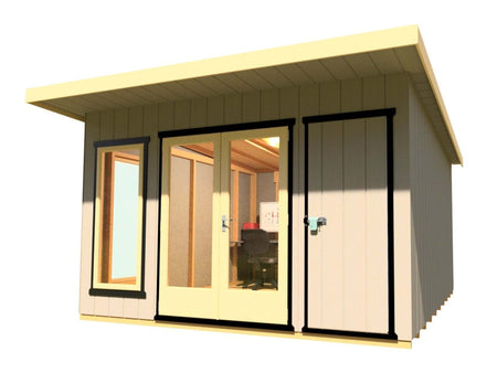 Shire Cali Garden Office 12 x 12 Pent and Storage