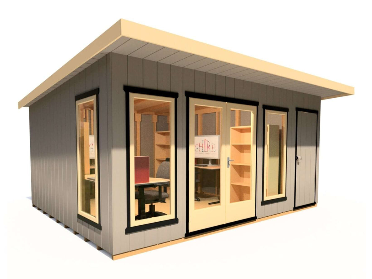 Shire Cali Garden Office 16 x 12 Pent and Storage