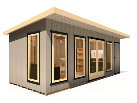 Shire Cali Garden Office 20 x 8 Pent and Storage