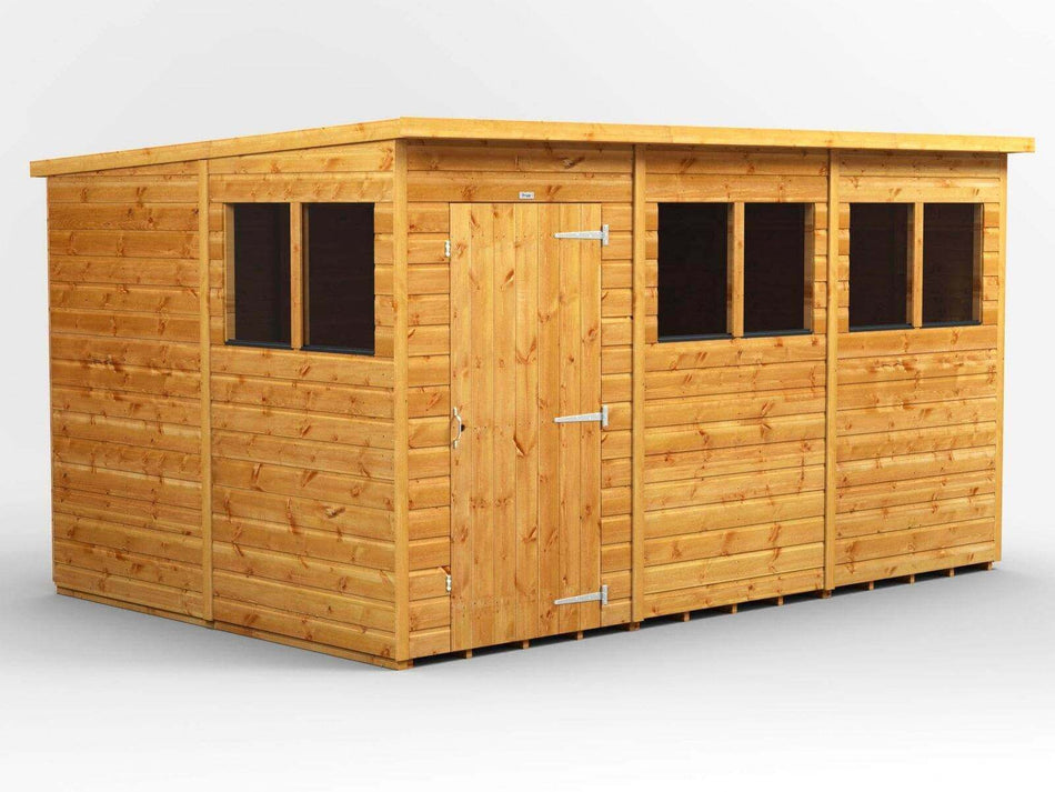 Power Pent Wooden Shed 12x8