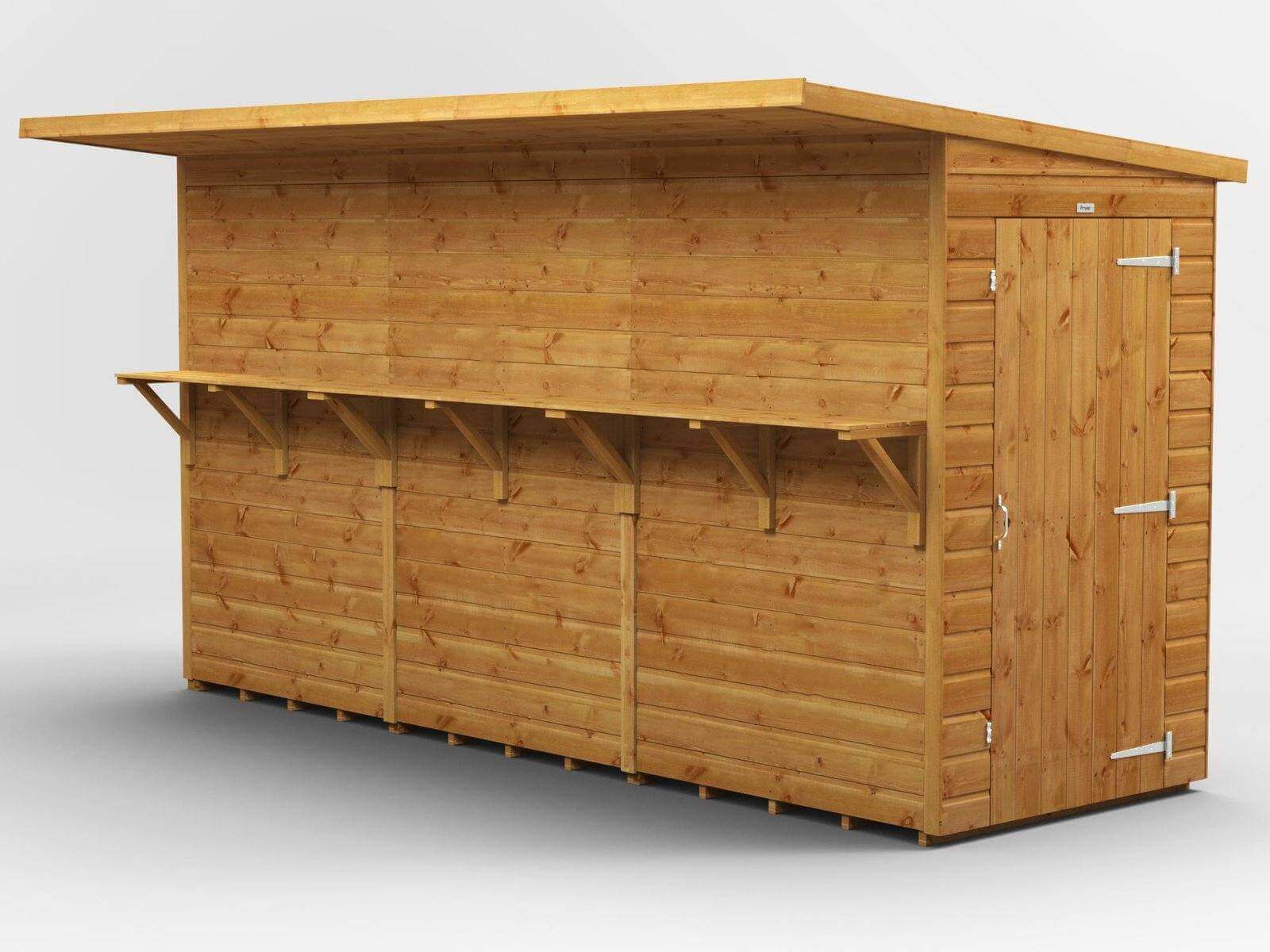 Power Wooden Pub Shed Various Sizes