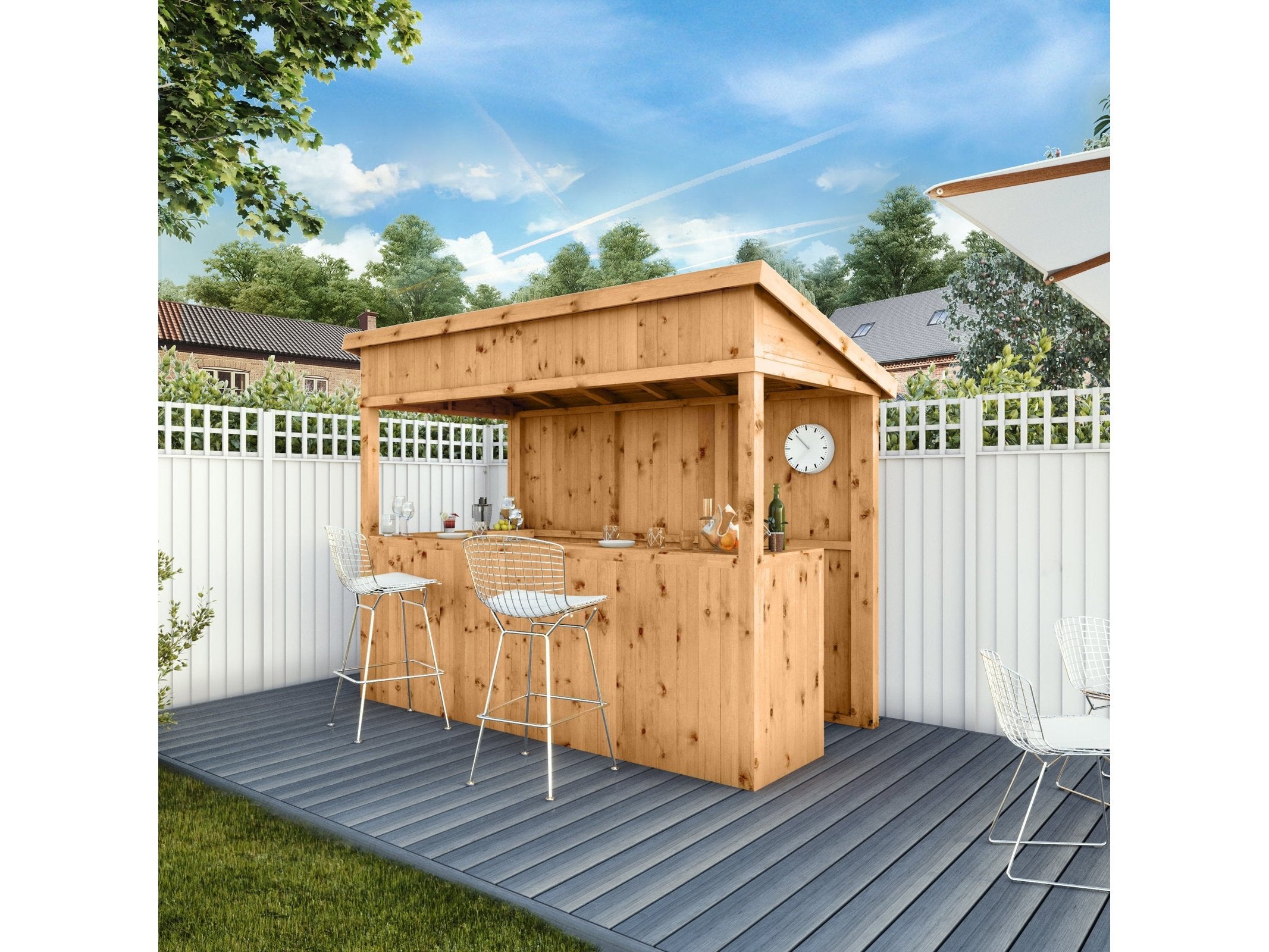 Premium Wooden Garden Bar 9x4 - Entertain in Style