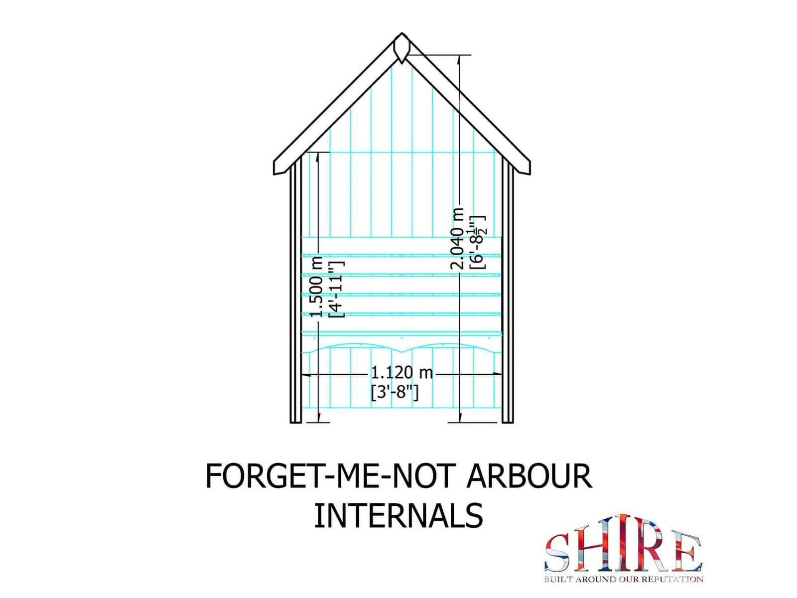 Shire Forget Me Not Arbour Pressure Treated