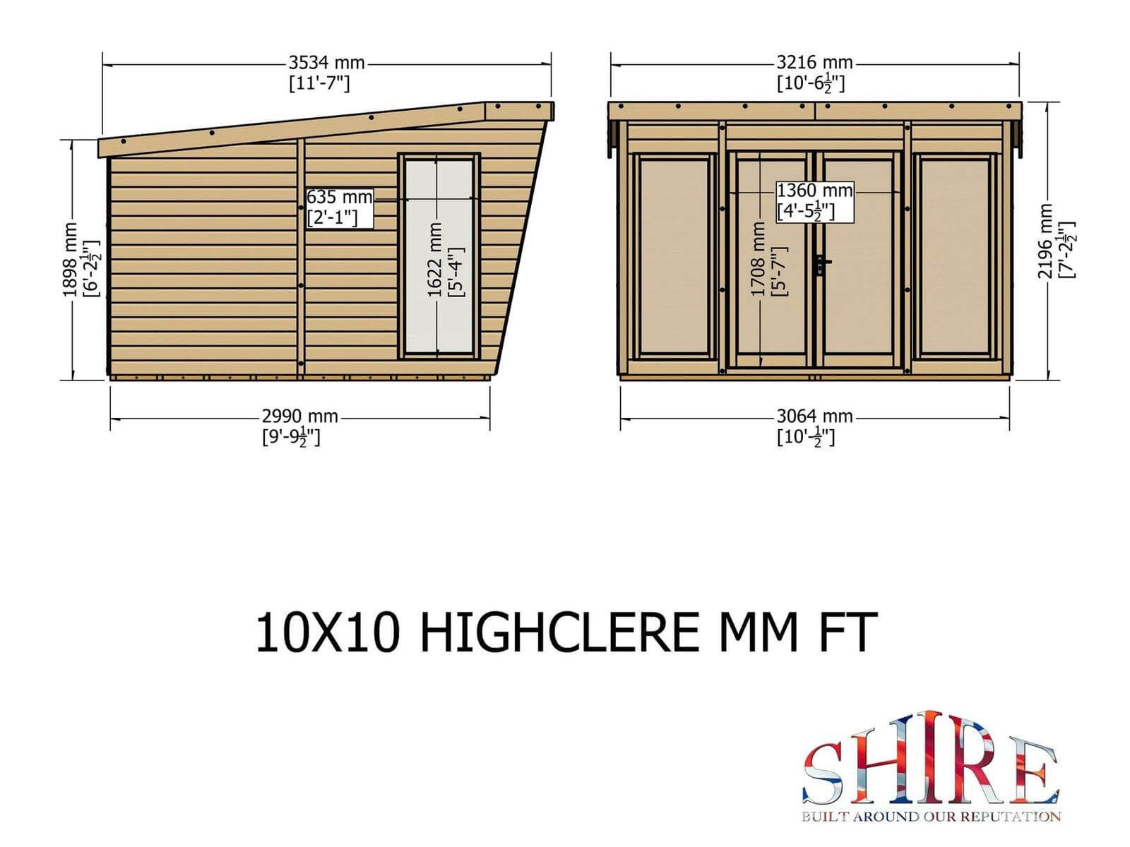 Shire Highclere Shiplap Wooden Summerhouse 10 x 10