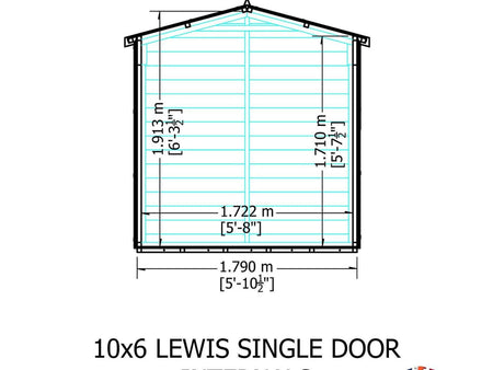 Shire Lewis Premium Shed 10x6