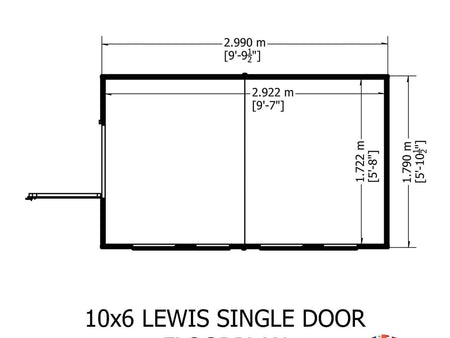 Shire Lewis Premium Shed 10x6