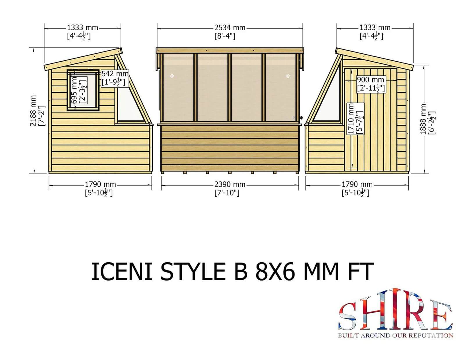 Shire Wooden Potting Shed Style B