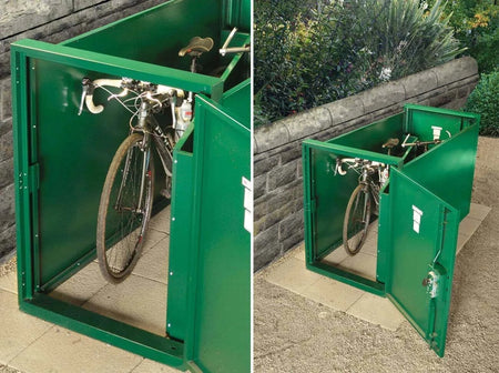 Asgard Double Ended Bike Shed Internal View 