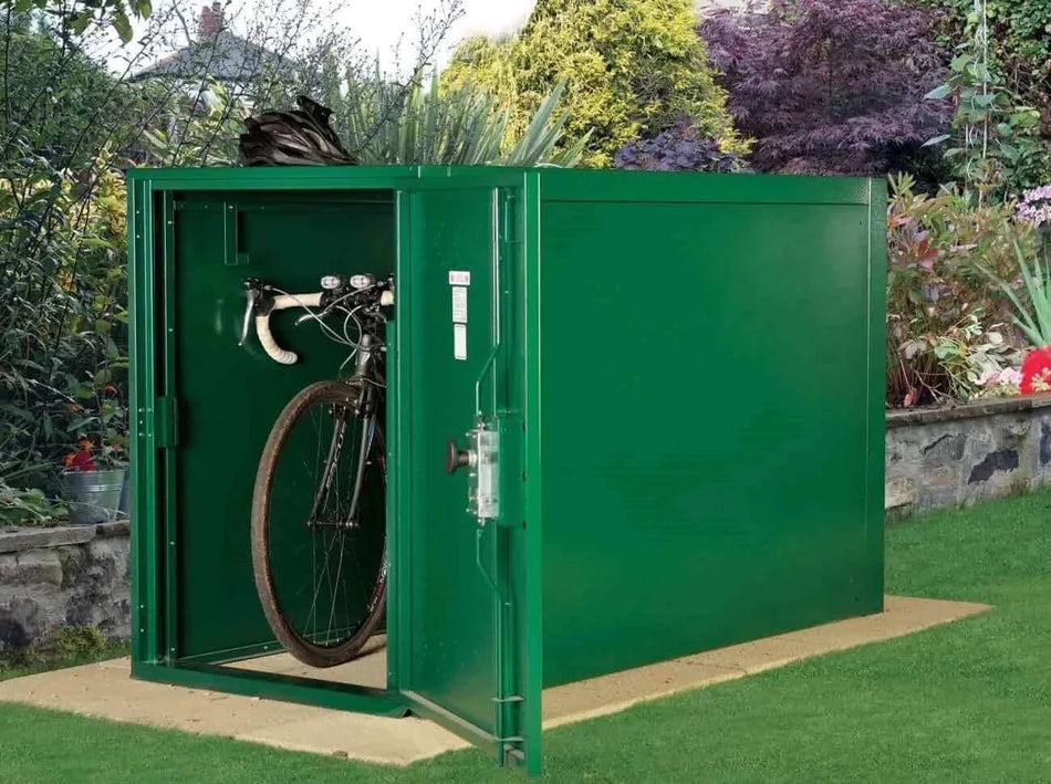 Asgard Double Ended Bike Shed Open Door 