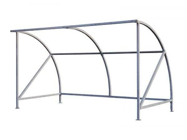 Dudley Bike Shelter QMP Galvanised - H.2230 W.2000 D.2150mm