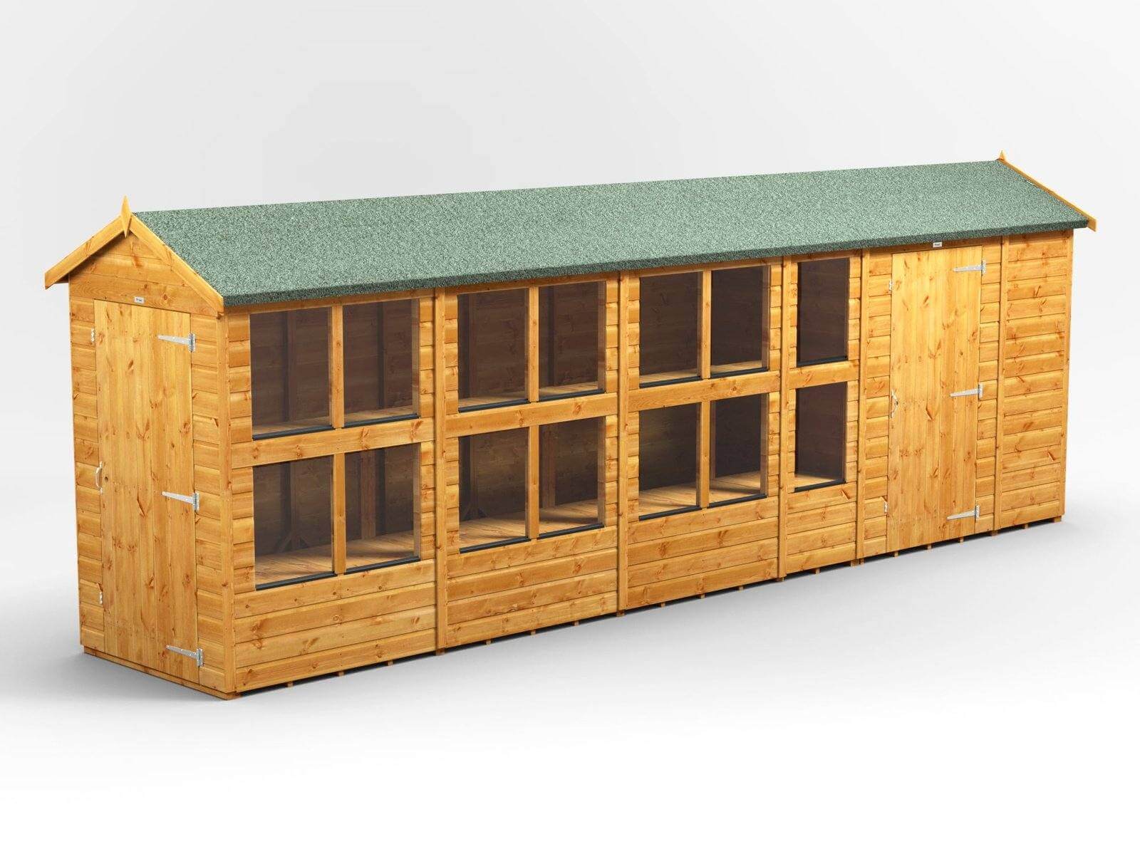 Power Apex Wooden Potting Shed Combi Various Sizes Shed Sizes: 20x4 (includes 6ft Side Store)