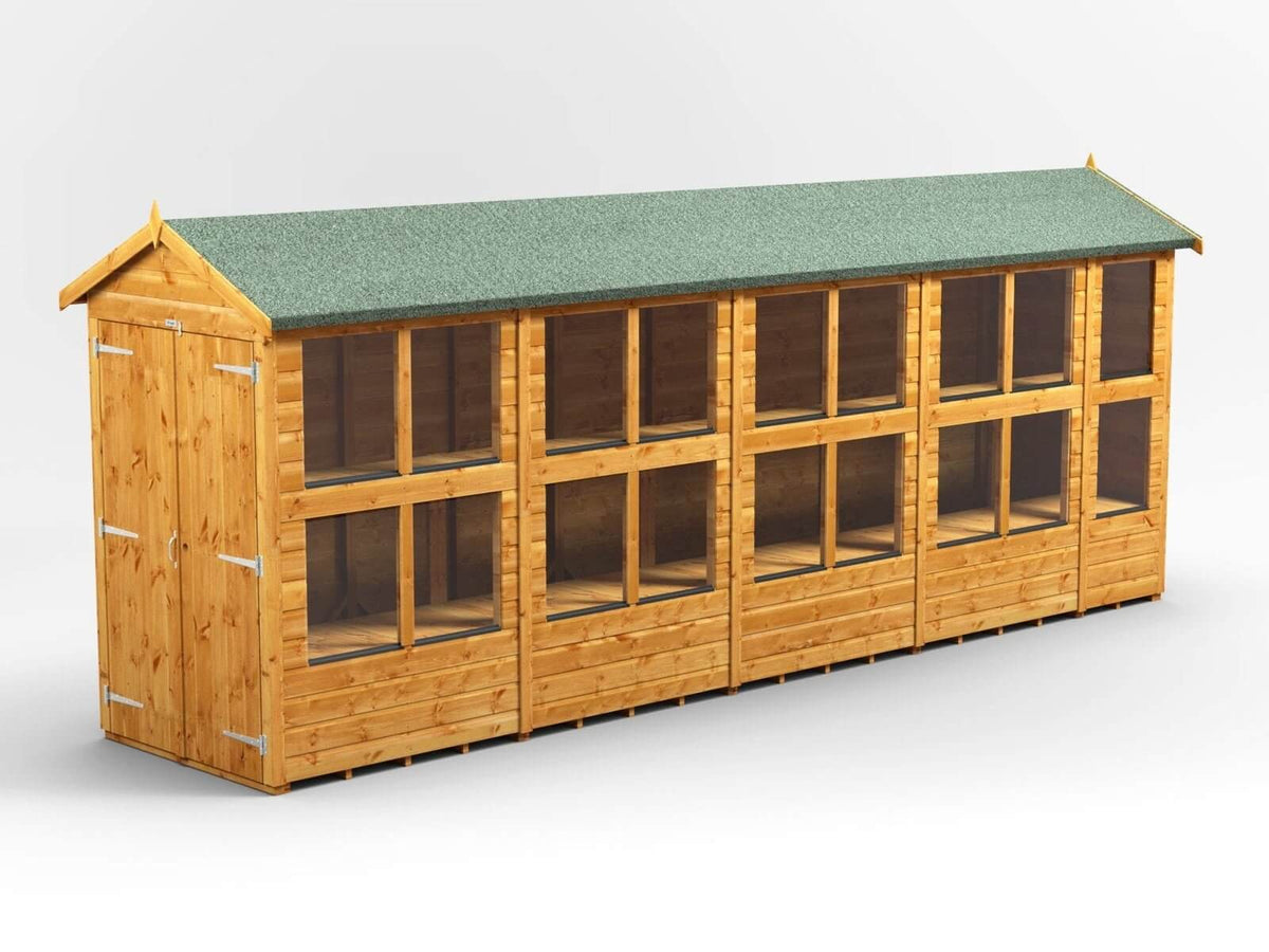 Power Apex Wooden Potting Shed Various Sizes Shed Sizes: Power Apex Potting Shed 18x4