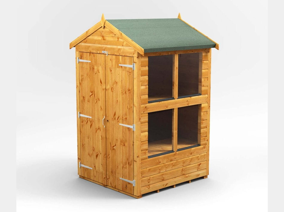 Power Apex Wooden Potting Shed Various Sizes Shed Sizes: Power Apex Potting Shed 4x4
