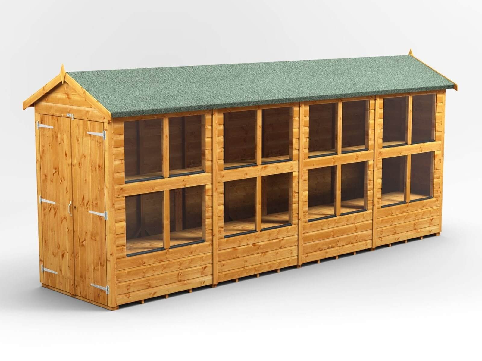 Power Apex Wooden Potting Shed Various Sizes Shed Sizes: Power Apex Potting Shed 16x4