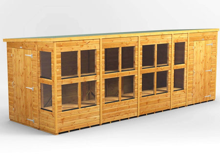 Power Pent Wooden Potting Shed Combi Various Sizes